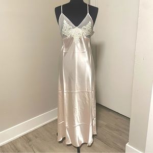 Delicates Long Pink Nightgown Slip Dress